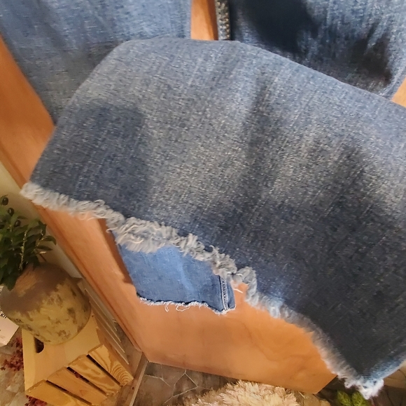 WRANGLER FLARE LEGS RAW HEM. 13/14 X 30 DENIM JEANS WESTERN - Picture 6 of 8